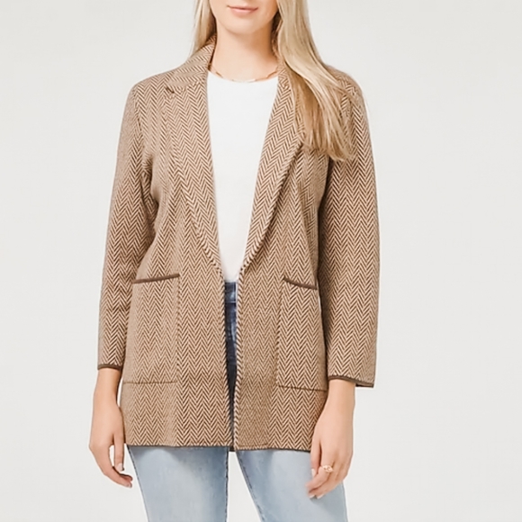 J. Crew Sweaters - J.CREW Sophie Open Front Sweater Blazer Size M